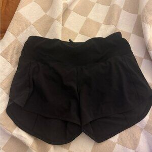 lululemon athletica Women's Black Athletic Shorts Sz 8